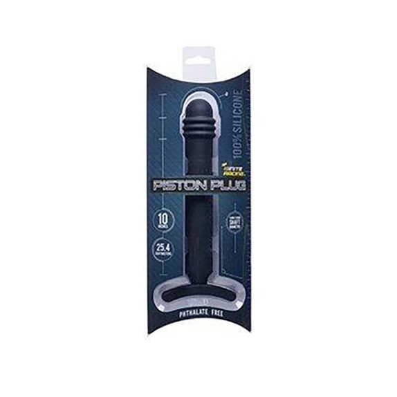 TAPPO ANALE SEXY IN SILICONE 10 INCH 25 CM PISTON PLUG NERO