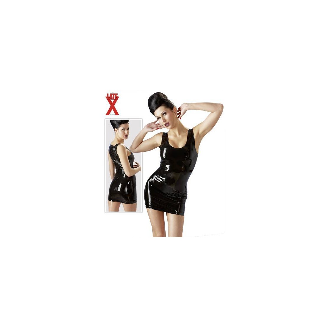 VESTITO A TUBINO SEXY PER DONNA IN LATEX