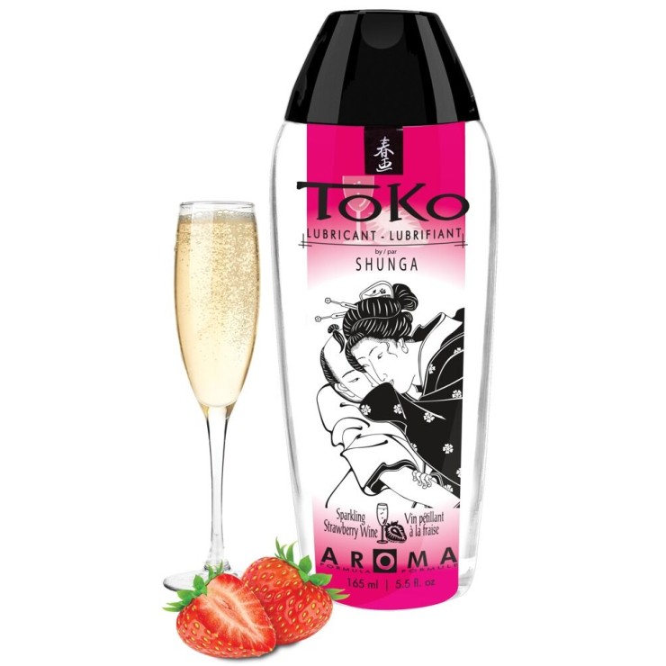 LUBRIFICANTE GEL VAGINALE BACIABILE FRAGOLA-CHAMPAGNE TOKO