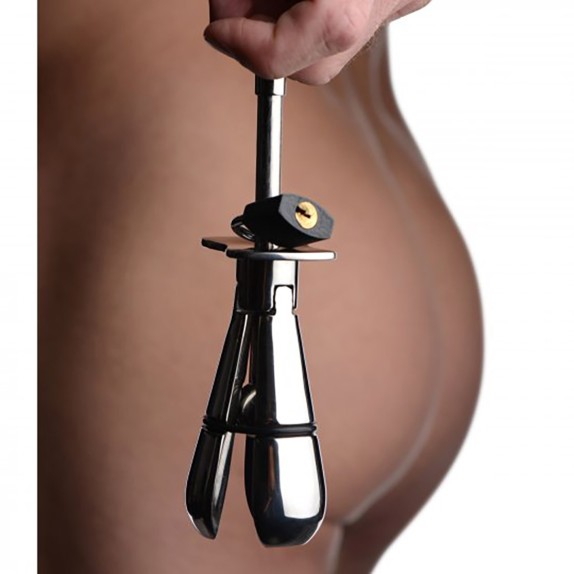 CINTURA DI CASTITA' ANALE IN ACCIAIO SEX TOY UNISEX