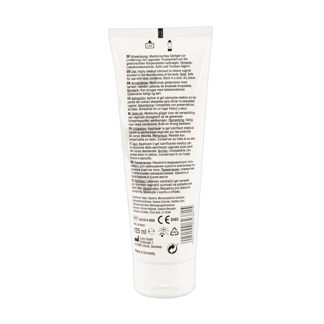 SPERMA ARTIFICIALE IN GEL LUBRIFICANTE DA 125 ML
