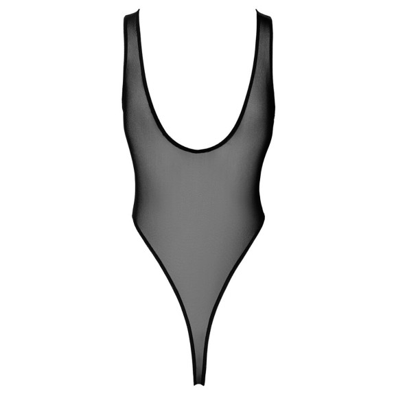 BODY SEXY SGAMBATO PER DONNA IN POWERNET TRASPARENTE SENZA CHIUSURE