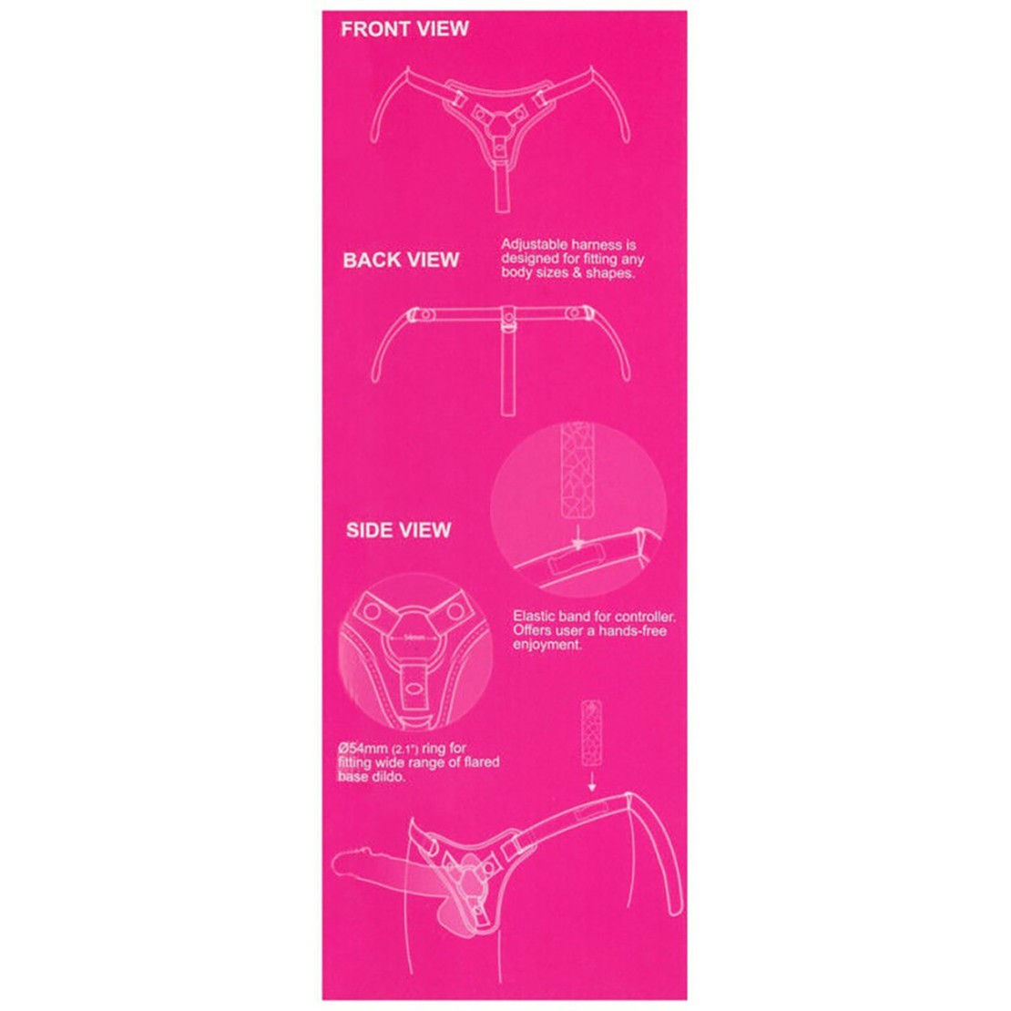 STRAP-ON PER DONNA VIBRANTE SEX TOY  20 CM