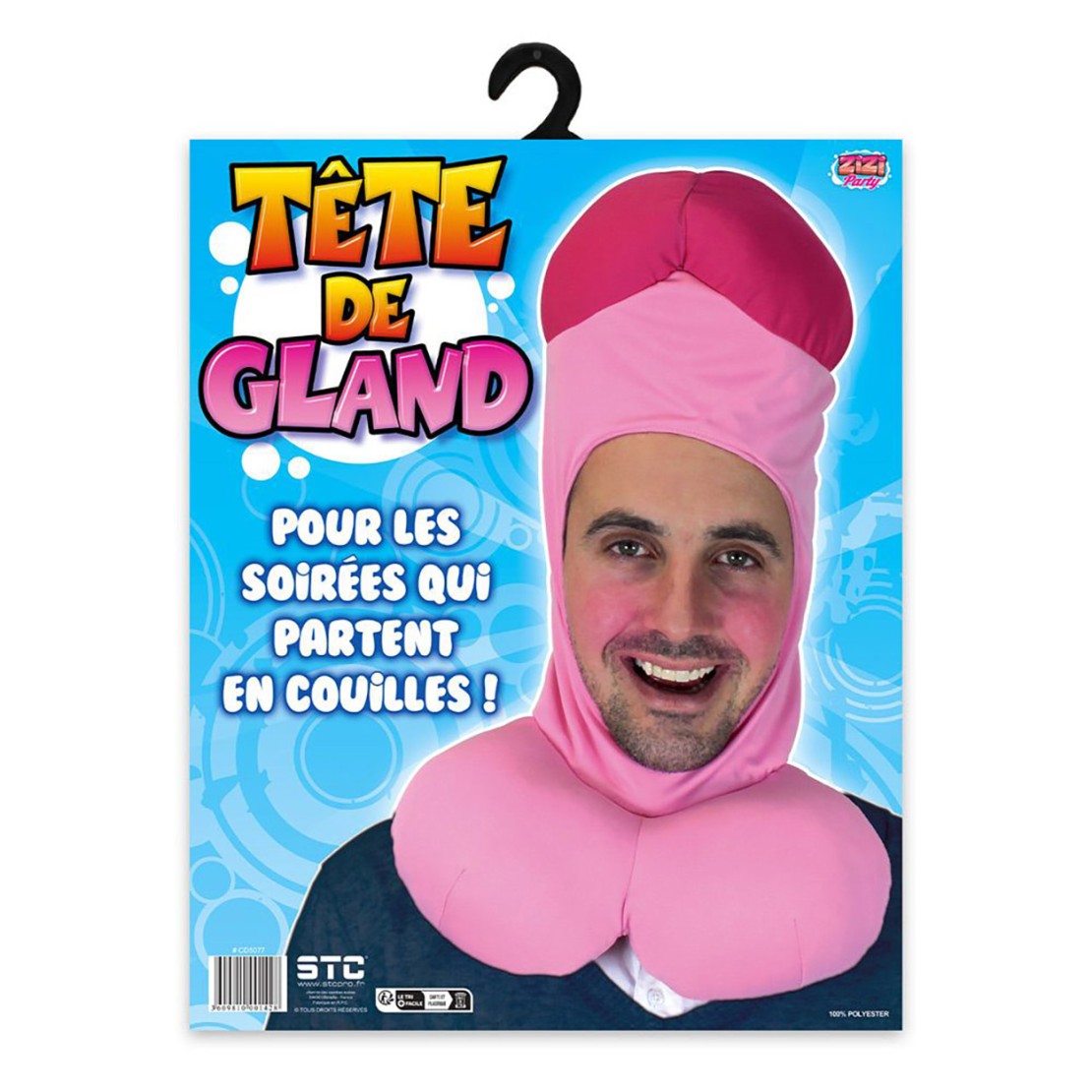 PASSAMONTAGNA TESTA DI PENE GIGANTE DI PELUCHES...