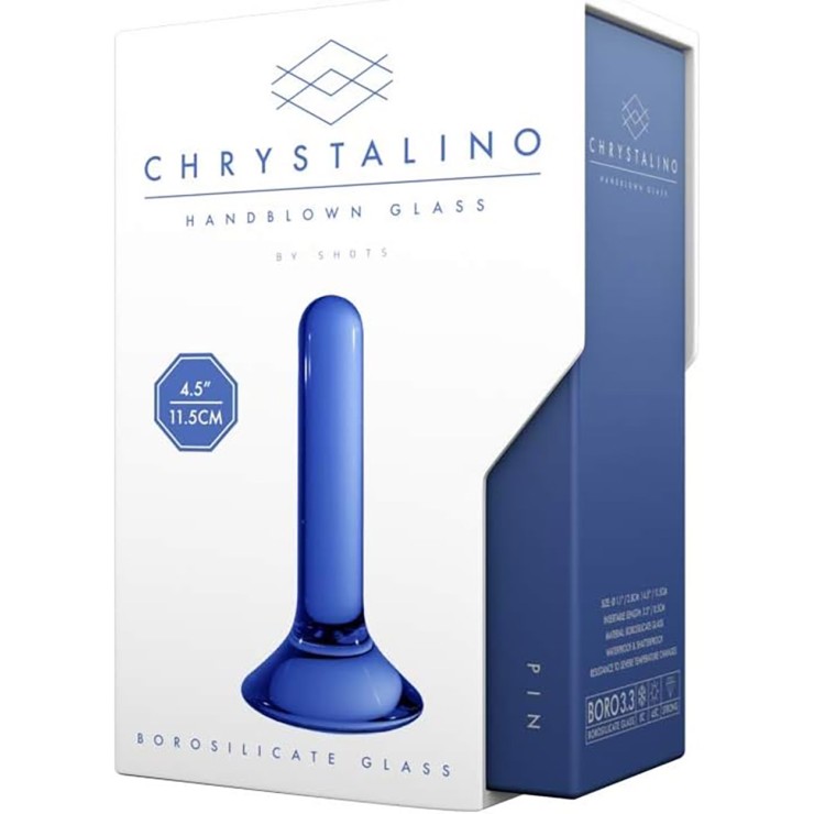BUTT PLUG IN VETRO LISCIO SEX TOY CM. 11,5