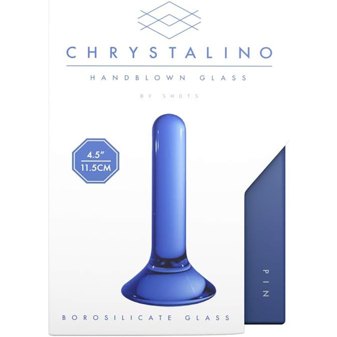 BUTT PLUG IN VETRO LISCIO SEX TOY CM. 11,5