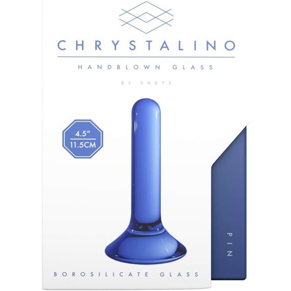 BUTT PLUG IN VETRO LISCIO SEX TOY CM. 11,5