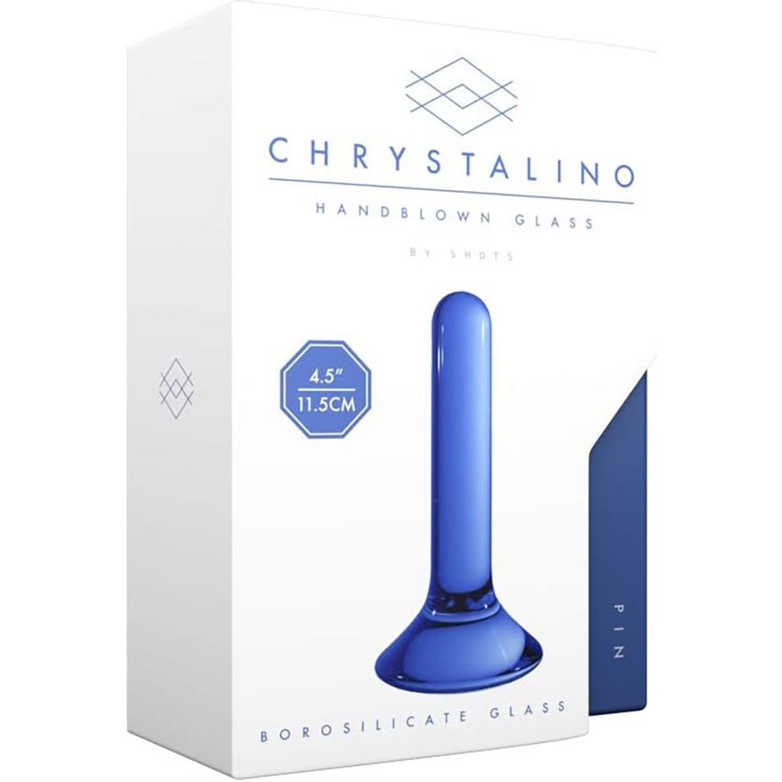 BUTT PLUG IN VETRO LISCIO SEX TOY CM. 11,5