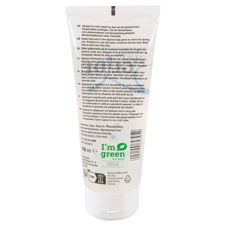LUBRIFICANTE ANALE A BASE D'ACQUA JUST GLIDE 200 ML 2