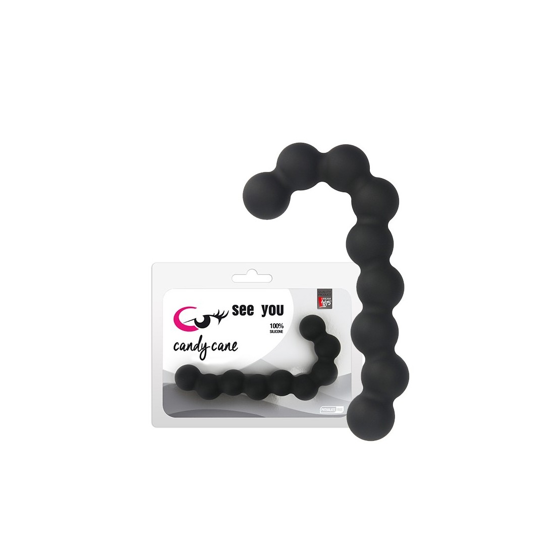 FILA DI PALLINE ANALI IN SILICONE SEX TOY RICURVO