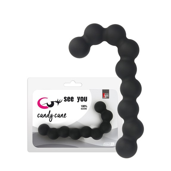 FILA DI PALLINE ANALI IN SILICONE SEX TOY RICURVO
