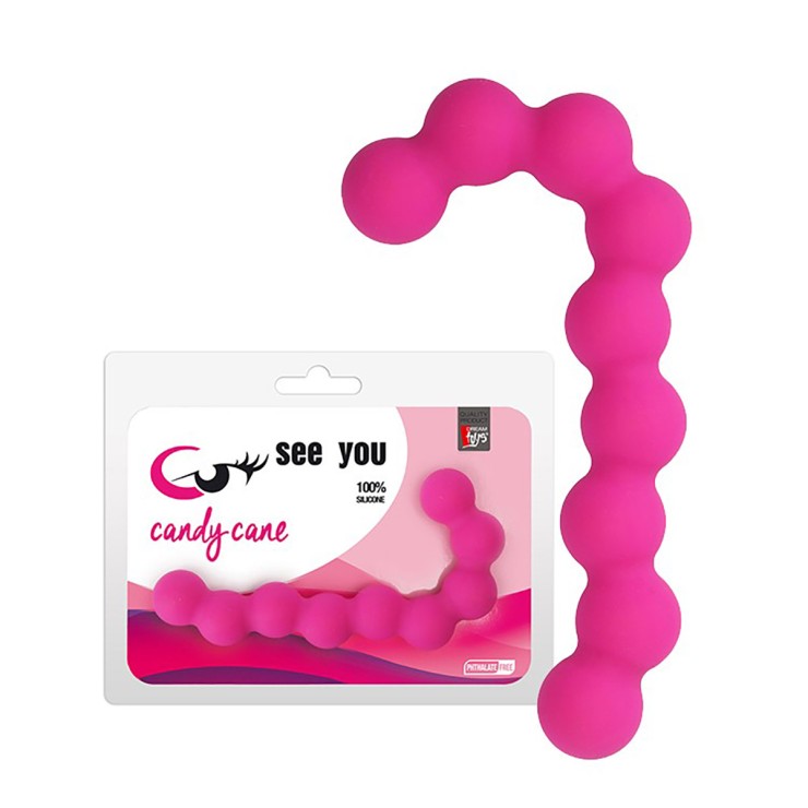 FILA DI PALLINE ANALI IN SILICONE SEX TOY RICURVO