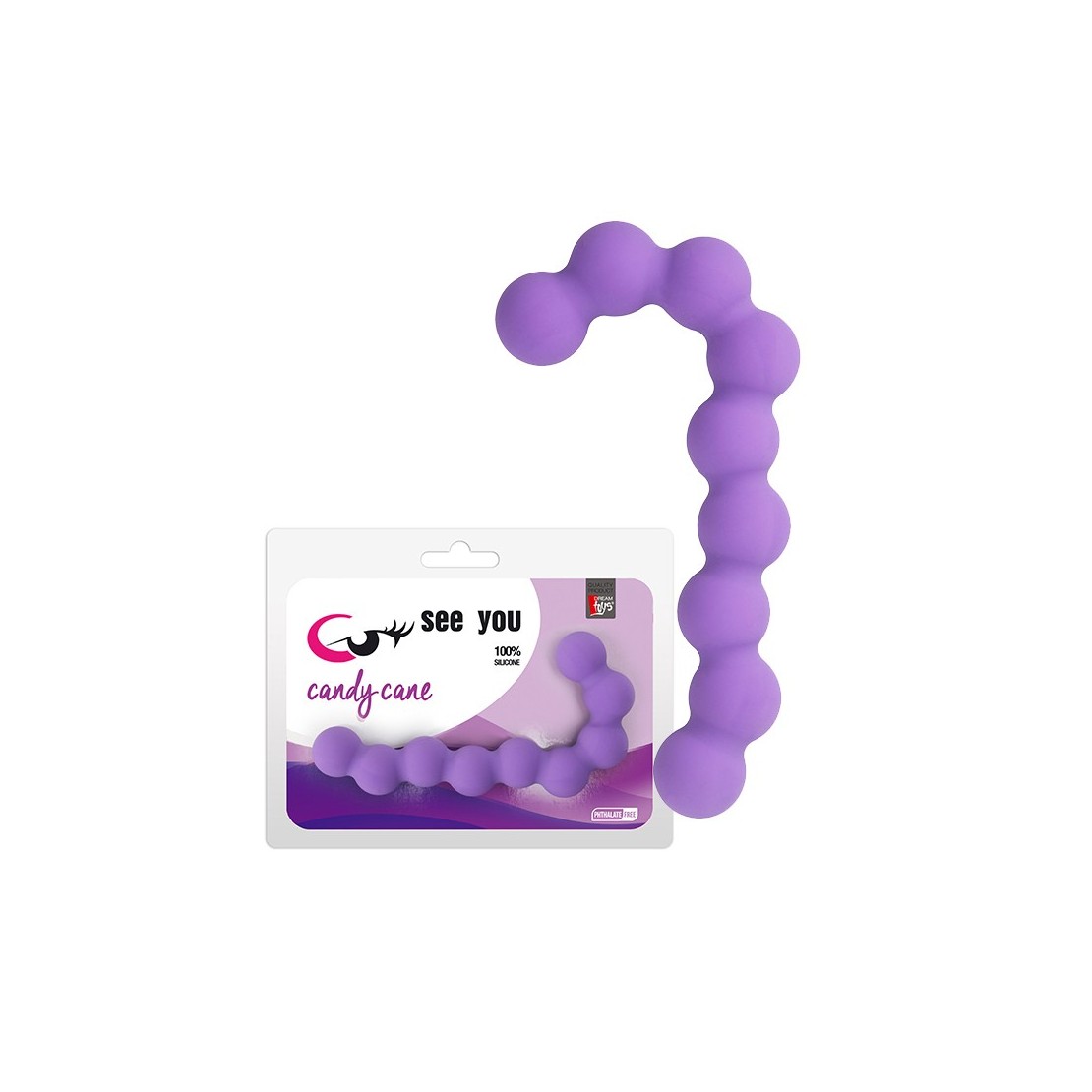 FILA DI PALLINE ANALI IN SILICONE SEX TOY RICURVO