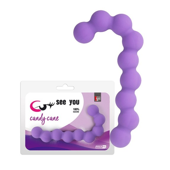 FILA DI PALLINE ANALI IN SILICONE SEX TOY RICURVO