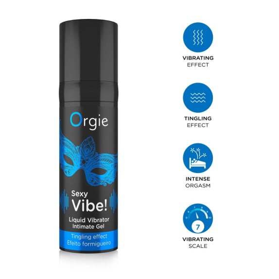GEL ECCITANTE AD EFFETTO VIBRANTE UNISEX LIQUID VIBRATOR ORGIE