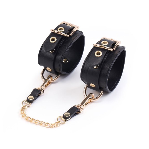KIT 5 PEZZI BDSM SEXY CON BORSA PORTA OGGETTI IN PELLE VEGANA NERA