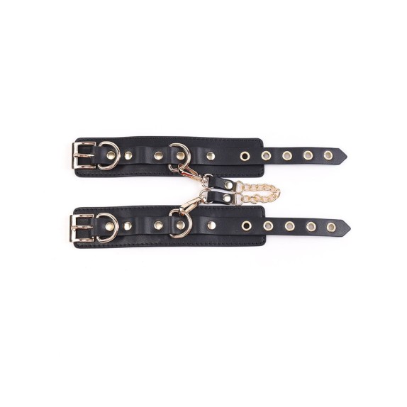 KIT 5 PEZZI PER BDSM SEXY CON BORSA PORTA OGGETTI IN PELLE VEGANA NERA