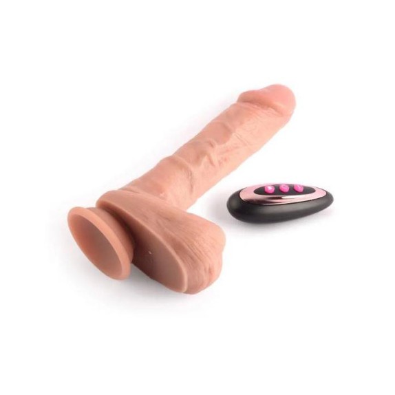 VIBRATORE FALLO REALISTICO 21 CM CON MOVIMENTO SU E GIU' E TELECOMANDO WIRELESS