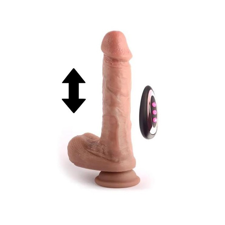 VIBRATORE FALLO REALISTICO 21 CM CON MOVIMENTO SU E GIU'... 2