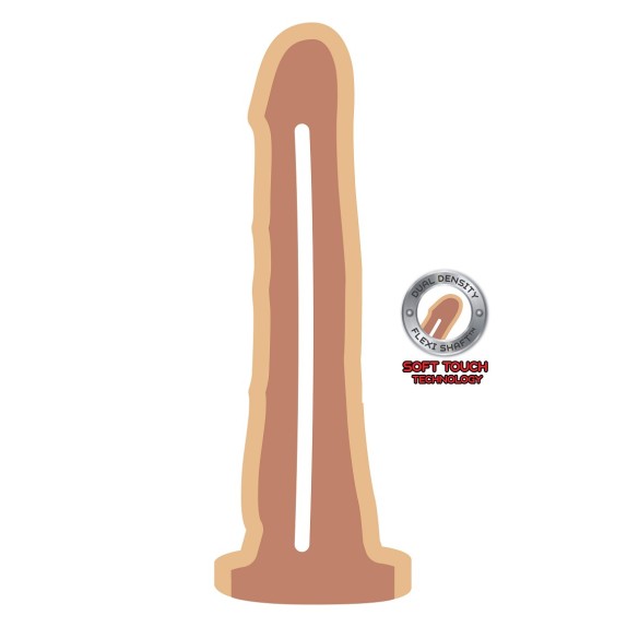 FALLO REALISTICO MORBIDO VENTOSA SEX TOY CM. 19