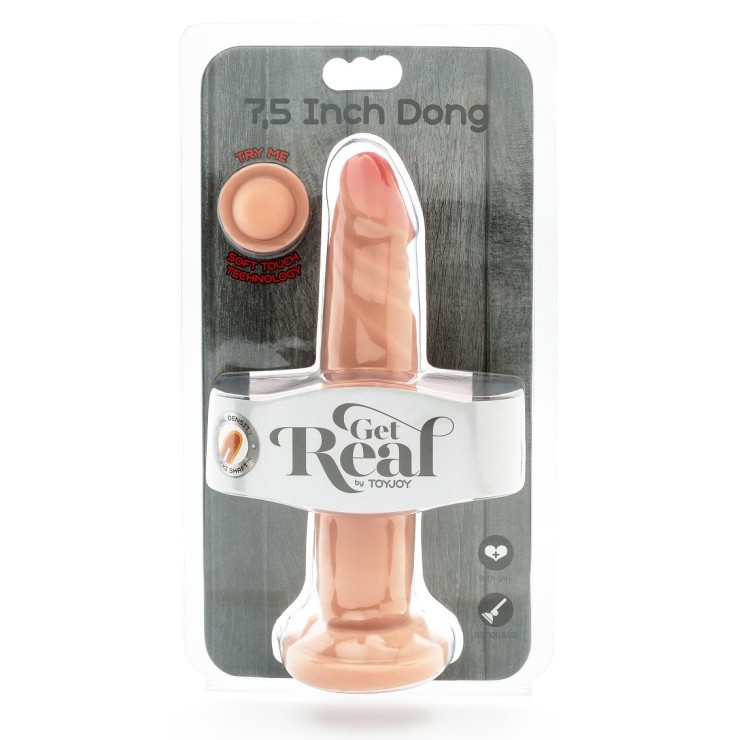FALLO REALISTICO MORBIDO CON VENTOSA SEX TOY CM. 19
