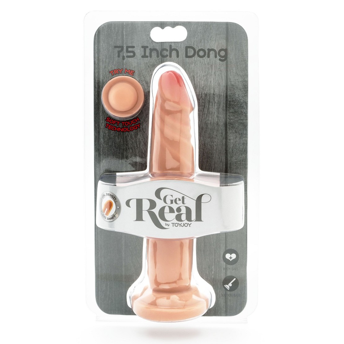 FALLO REALISTICO MORBIDO VENTOSA SEX TOY CM. 19