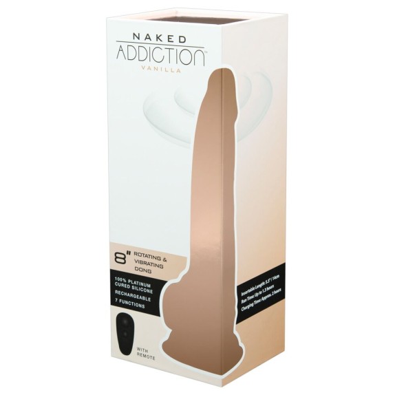VIBRATORE REALISTICO ROTANTE SEX TOY CM. 20