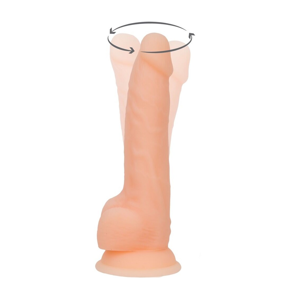VIBRATORE REALISTICO ROTANTE SEX TOY CM. 20 NAKED