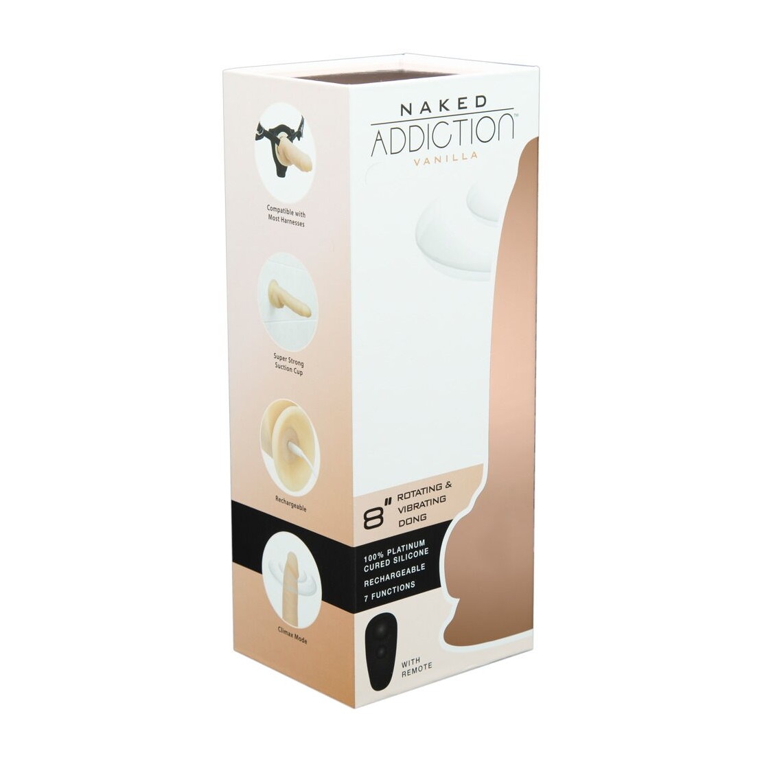 VIBRATORE REALISTICO ROTANTE SEX TOY CM. 20 NAKED