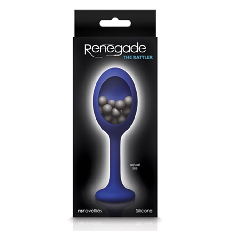 TAPPO ANALE IN SILICONE SEX TOY CON PERLINE INTERNE