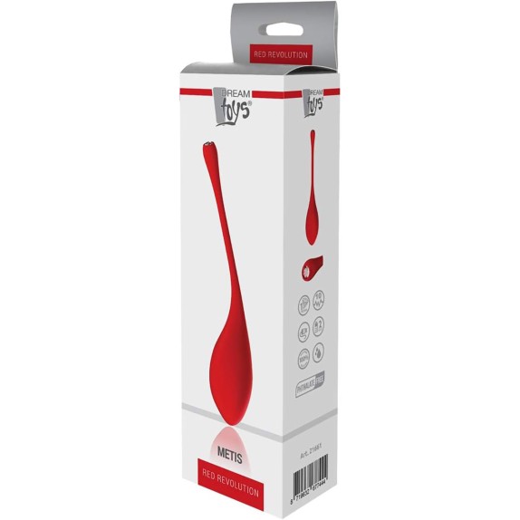 METIS RED REVOLUTION OVETTO VAGINALE SEX TOY CON GIOIELLO