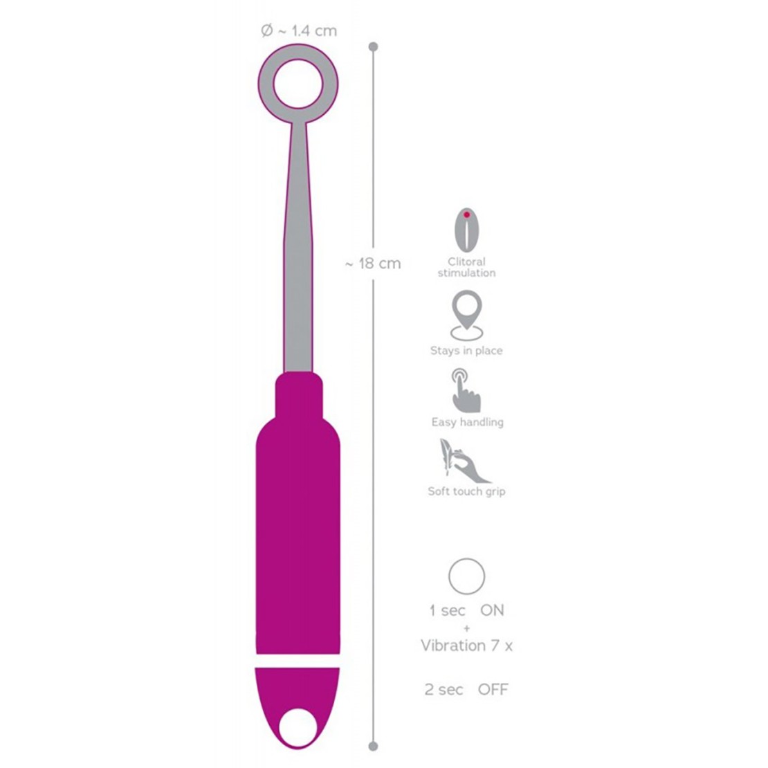 STIMOLATORE CLITORIDEO IN METALLO SEX TOY LOAP