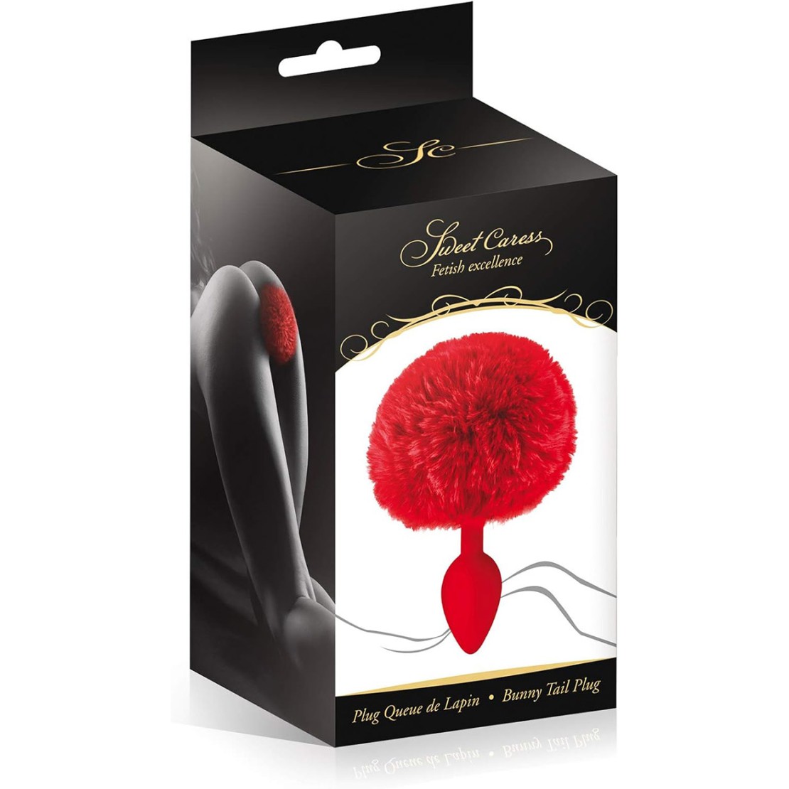 PLUG ANALE SEX TOYS IN SILICONE CON PON PON ROSSO