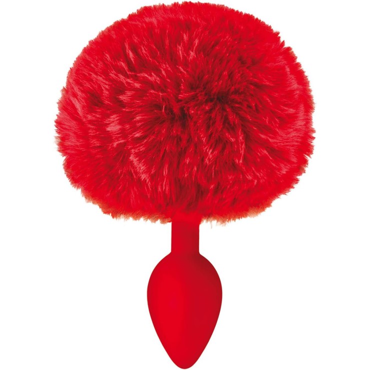 PLUG ANALE SEX TOYS IN SILICONE CON PON PON ROSSO 2