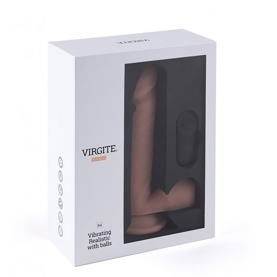 VIBRATORE REALISTICO CON TESTICOLI SEX TOY...