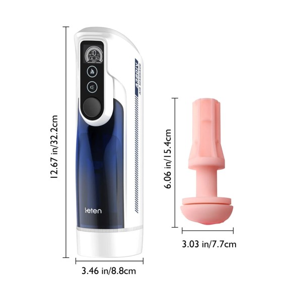 MASTURBATORE AUTOMATICO PER UOMO SU E GIU' CON GEMITI E CALORE A380 PRO V4