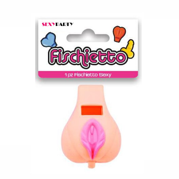 FISCHIETTO SEXY A FORMA DI VAGINA GADGET SCHERZOSO
