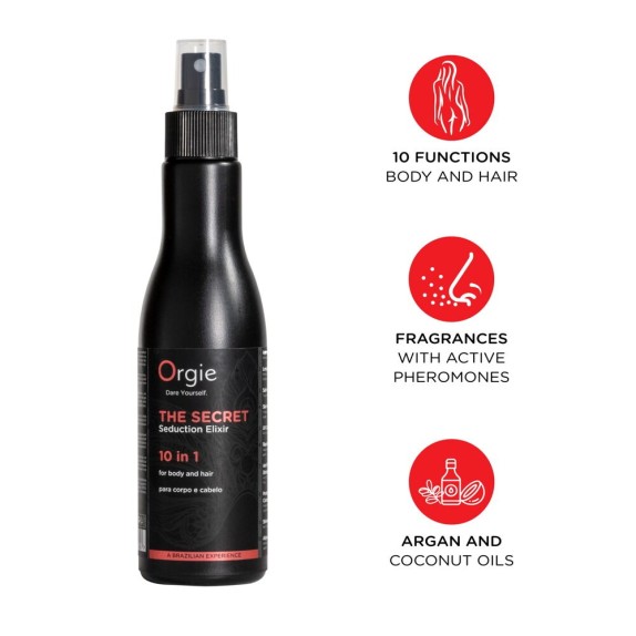 LOZIONE SENSUALE CON FEROMONI PER CORPO E CAPELLI THE SECRET