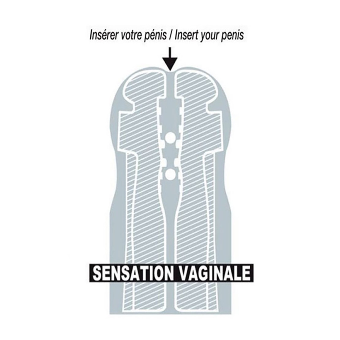 MASTURBATORE PER UOMO A FORMA DI VAGINA TIFFANY...