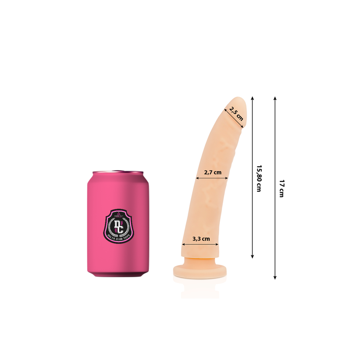 DILDO FALLO REALISTICO IN SILICONE SEX TOY CM....