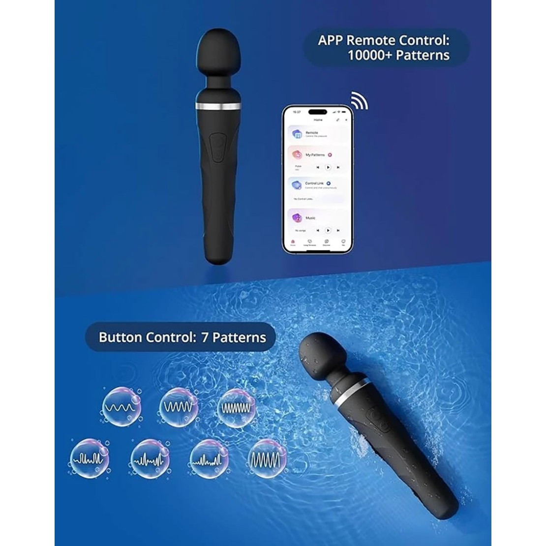 STIMOLATORE CLITORIDE - WAND CON APPLICAZIONE...