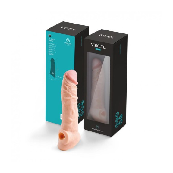 copy of GUAINA REALISTICA PER PENE CON ANELLO PER TESTICOLI VIRGITE