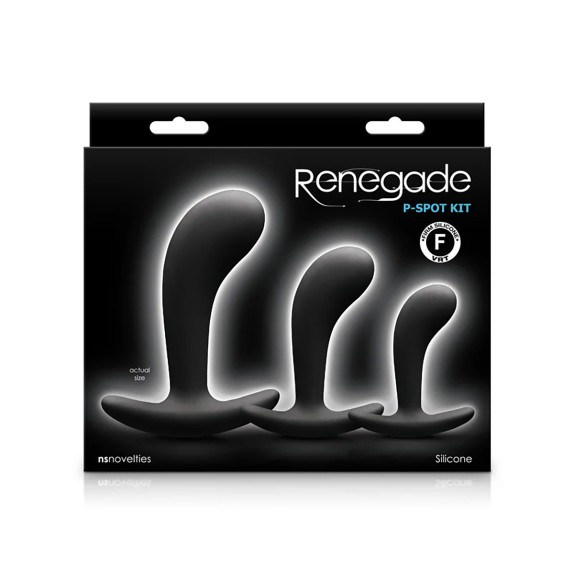 KIT PER IL PUNTO P CON 3 STIMOLATORI PROSTATICI VARIE DIMENSIONI RENEGADE