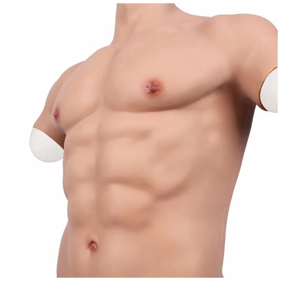 copy of MEZZO BUSTO INDOSSABILE ULTRA REALISTICO DI UOMO XX-DREAMSTOYS MUSCLE SUIT