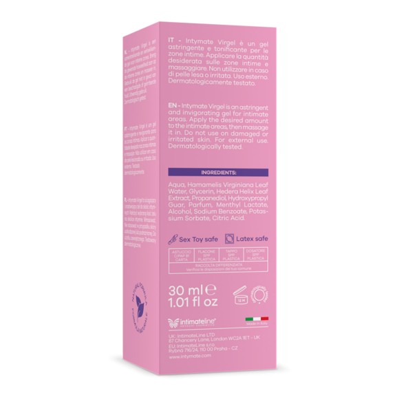 GEL ASTRINGENTE E TONIFICANTE DONNA A BASE D'ACQUA PER ZONE INTIME VIRGEL