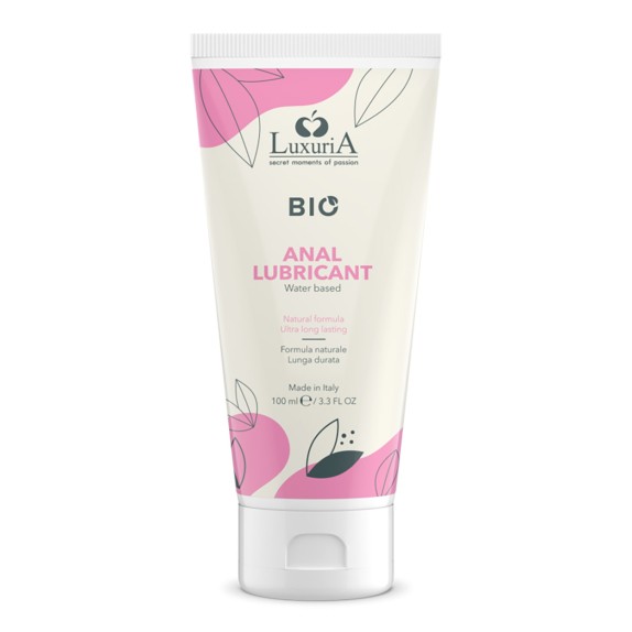 LUBRIFICANTE INTIMO ANALE BIOLOGICO IDRATANTE FORMATO 50 ML O 100 ML LUXURIA BIO ANAL