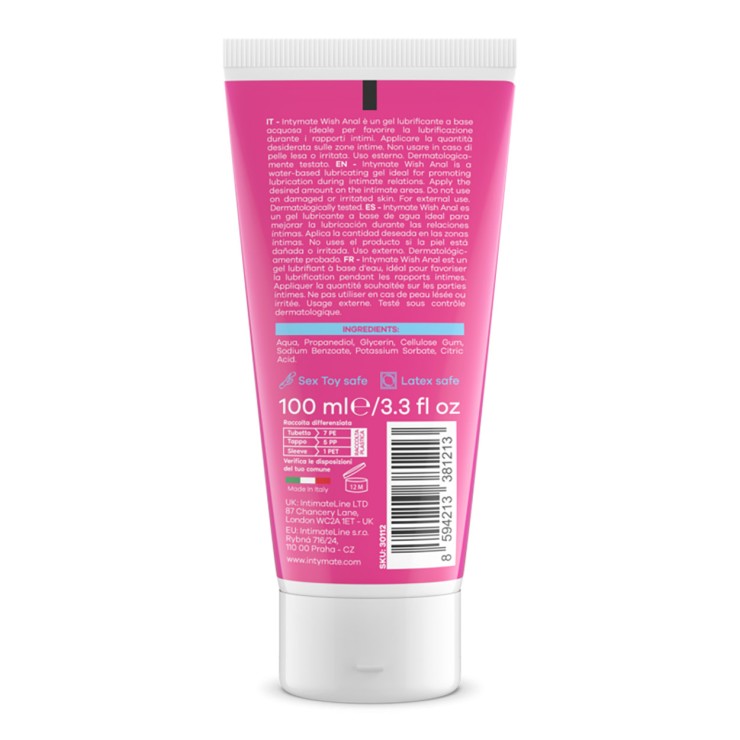 LUBRIFICANTE ANALE A BASE D'ACQUA A LUNGA DURATA WISH 2