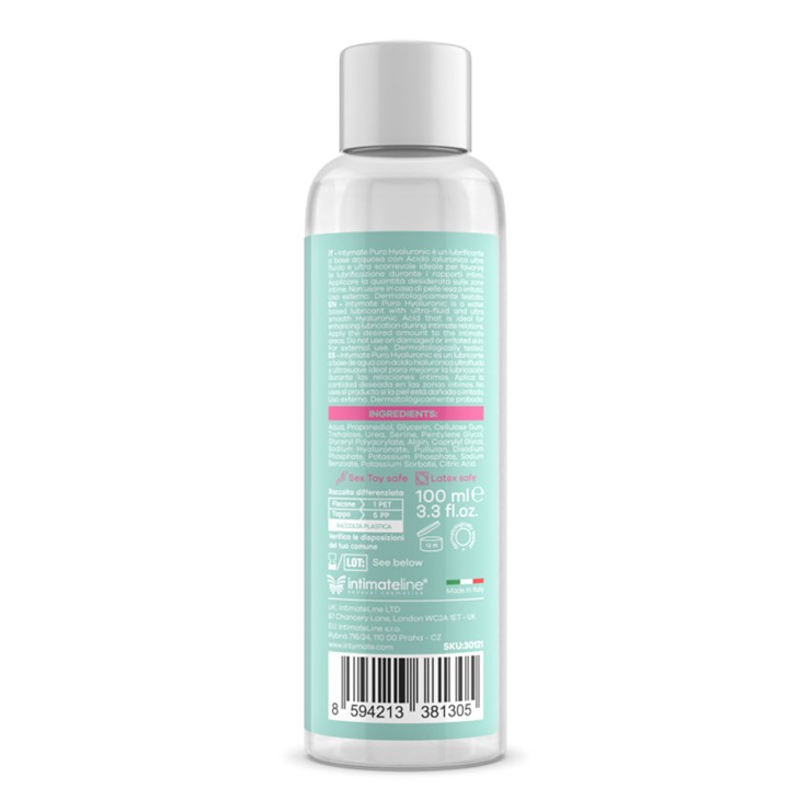 LUBRIFICANTE AD ACQUA CON ACIDO IALURONICO INTYMATE 2