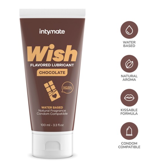 LUBRIFICANTE VAGINALE BIO A BASE D'ACQUA AL CIOCCOLATO WISH 100ML