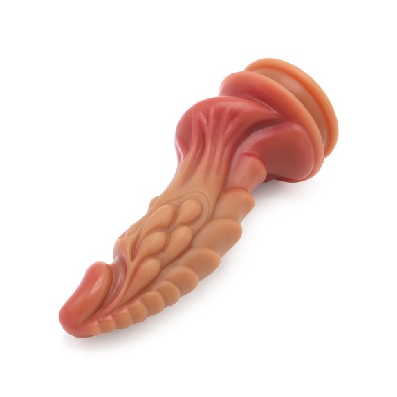 FALLO DILDO CON RILIEVI SUPER STIMOLANTI CON AMPIA BASE A VENTOSA KIOTOS